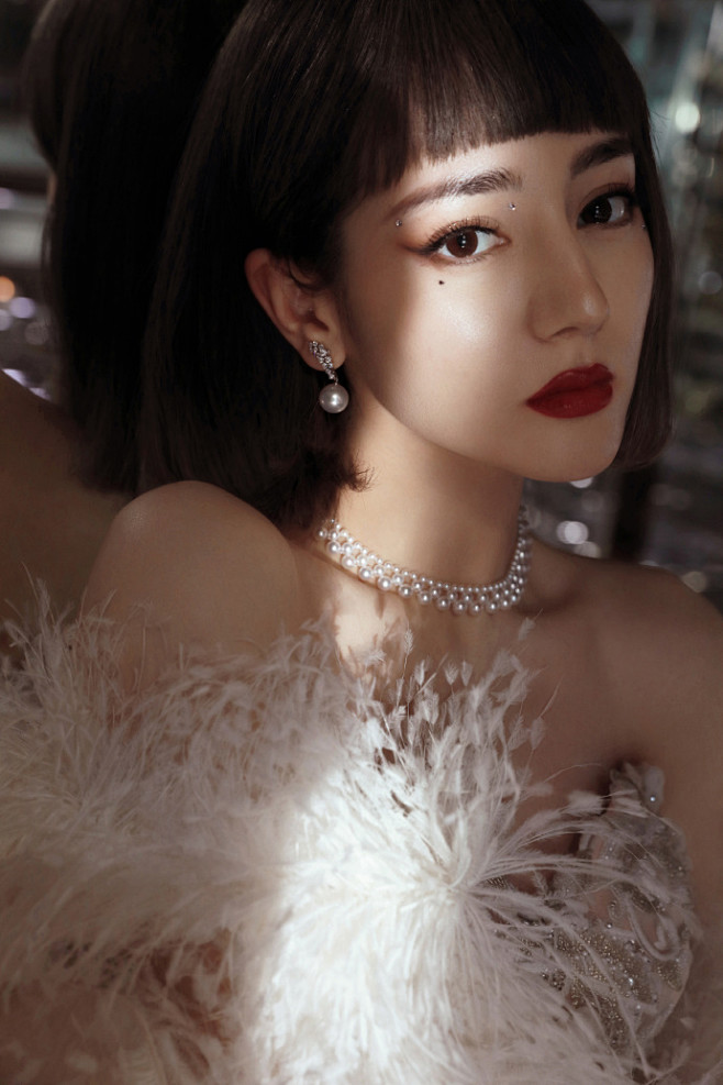 #迪丽热巴复古波波头# 迪丽热巴#微博之...