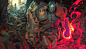 Rise of the Orc Demons, Al Jerek Torrijas : Piece I used to experiment with a new painting process.  Learned a lot from it but it was way too long for something that could have been a lot quicker had I done it another way.  I was thinking of animating the