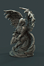 Gryphon - Wild Assent, Gustavo Zampieri : 50mm Miniature for the board game Wild Assent  
Based on a concept provided by Lazy squire Games

Wild Assent kickstarter page: 
https://www.kickstarter.com/projects/1449412950/wild-assent-survive-the-arena-and-ta