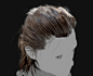 Haircards Unreal - 07/18, William Moberg : I'm testing out rendering in UE4, starting with haircards and this messy hairdo. 
I used only Arnold in Maya and Photoshop to get all my required textures, so iterating or changing the haircard properties and upd