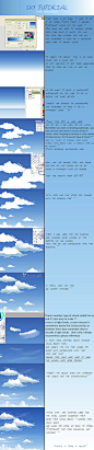 sky + clouds tutorial by *megatruh on deviantART