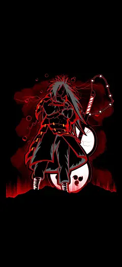 落叶飞舞之处火亦生生不息。#火影忍者 #高清壁纸 #宇智波斑 - 抖音
