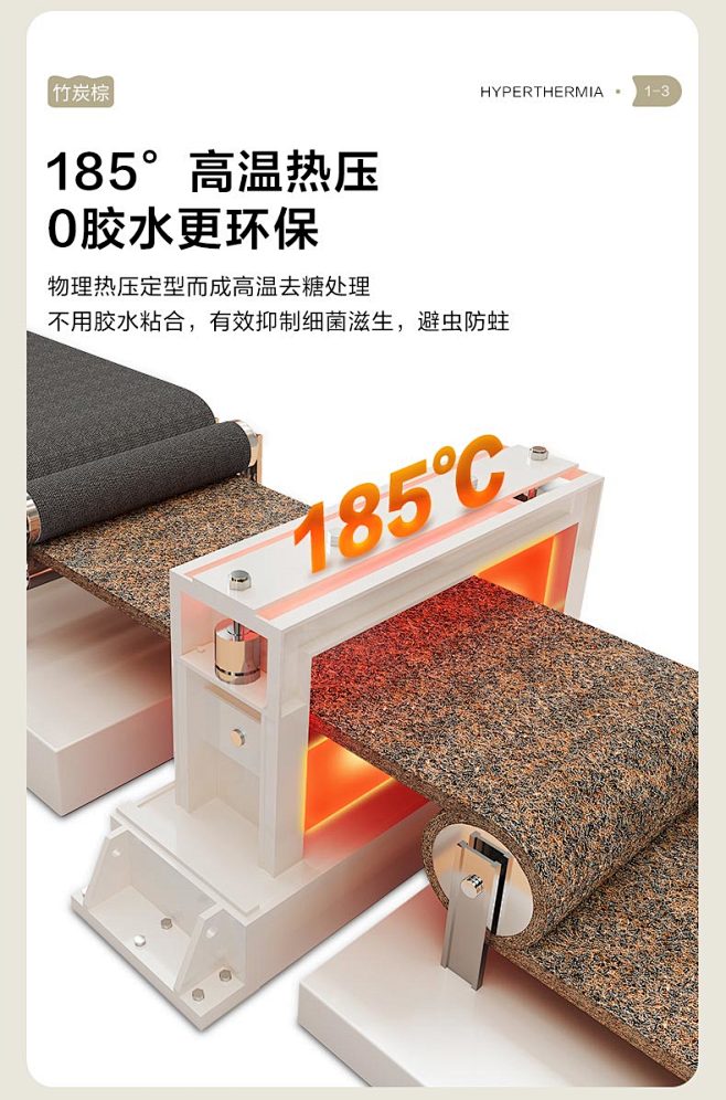 全友家居引力床垫护脊防螨抑菌硬垫弹簧床垫...