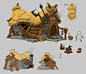 funny houses, xin xia : some funny houses .designed for a game.