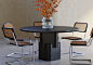 Inspired by timeless forms, the HOOK table exudes the feeling of "less is more" by making the special handcraft texture and geometric details striking. Create a stylish space that welcomes you and your guests and makes every moment a special day