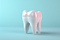 清新洁白人体医疗牙医口腔牙齿模型