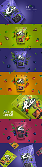 CHIRI Dried Fruits 图形设计 包装 插图 水果 干果 干货 创意 树叶
