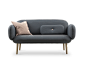 Eira : EiraSofa designed by NokoAnna, developed by Brunstad february 2016. Photo: Johan Holmquist. Styling: Åshild Sævik