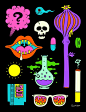 Art - Oliver Hibert – Trippy Drugs And Stuff Poster - Present Day Poster