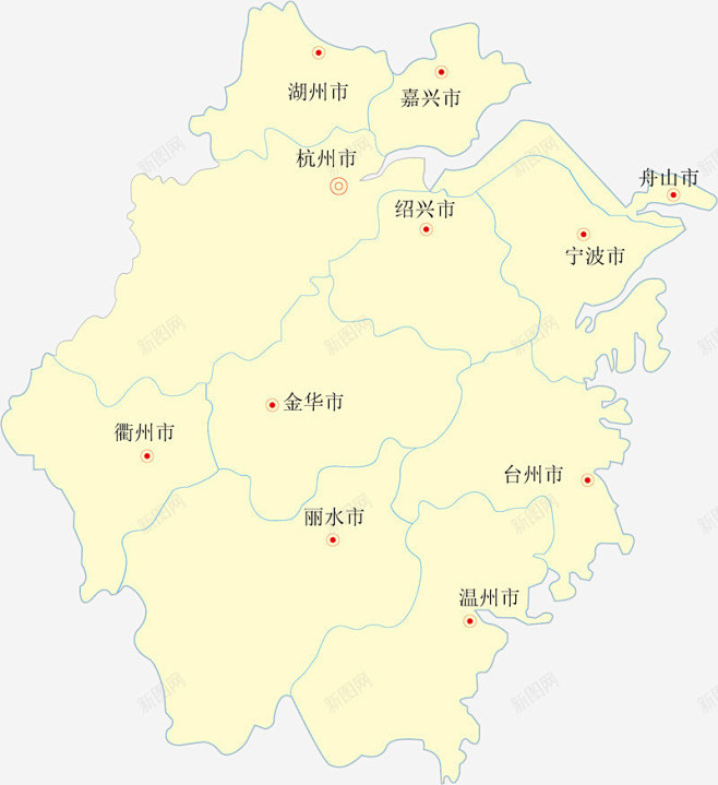 矢量地图地图浙江省其他壁纸 平面电商 创意素材