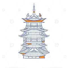 杭州拱墅区特色建筑景点望宸阁高清模板免费下载-趣麦麦图