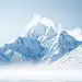 气象系列写实冰山雪地竖版