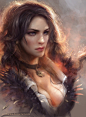 Yennefer, Enshanlee _ : Yennefer by Enshanlee _ on ArtStation.