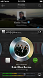 Twitter音乐应用手机界面设计