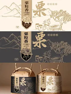 原创｜板栗品牌包装设计简约国风手绘创意_1_欧阳要加油吖～_来自小红书网页版