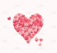 用心的形状做成的爱心