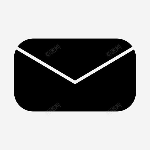 信封收件箱邮件 图标 标识 标志 UI图...