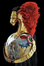 【一些欧洲骑兵头盔上的立物参考】最近挤压了很多大家的提问，其实这些主要还是和国家和部队的象征有关系，以鹰和狮子最为常见。