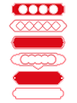 中国风边框中国红边框红色边框长方形边框