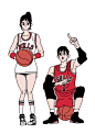 Basketball girl & boy - Kim Jungyoun