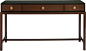 Lacquer Console Table by Lexicon - 9366 : Based loosely on the form of an 18th-century alter table where ancestral tablets, images of deities and ceremonial vessels were displayed, this elegant lacquer console features solid walnut legs and solid brass ha