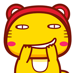 可爱哈咪猫小红帽表情～笑