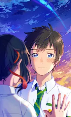 #​​​你的名字#
- 立花泷. (情侣壁纸)
来源:@甜妈小布丁Enor-微博