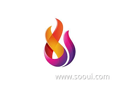 烈火如歌！20款火元素Logo设计UI设计作品LOGO植物Logo首页素材资源模板下载-花瓣网
