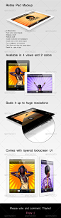 Retina Pad Mockup平板电脑场景模型素材作品设计展示模板源文件-淘宝网