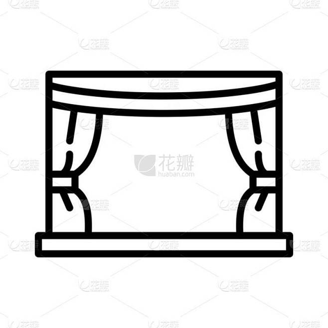舞台矢量图标设计