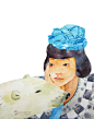 【女子与萌物】林田水彩插画