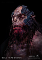 Bolg Head Design, Paul Tobin : Concept Design for The Hobbit - Desolation of Smaug - Weta Workshop