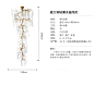 意大利树枝客厅大灯水晶灯欧式轻奢水晶别墅吊灯挑高镂空全铜灯具-淘宝网