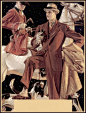 浮华而物质的绅士时代美学。作者：Joseph Christian Leyendecker (1874 –1951) 20世纪初美国著名的插画家之一 .