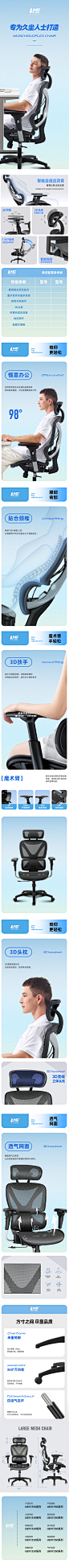 人体工学椅详情页