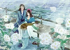 荼蘼—韶华胜极-山岚_古风,言情,悲伤花绘故事_涂鸦王国插画