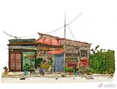 —— 插画师Qin Leng的既漂亮又有温馨感的老房子，平淡而真实！