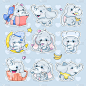 Cute elephants characters