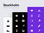 Icons : Stockholm is an icon set that consists of 640 high quality vector duotone icons in 4 Color presets (black, white, blue, red&blue). It is built on a 24 x 24 pixel-grid to ensure exact pixel fitting on screens. Perfect for iOS, Android, Websites