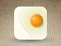 Dribbble - fried egg icon by Konstantin Datz