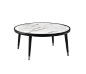 Bigne - Coffee tables by Porada | Architonic : Series of coffee and side tables in solid ash wood with wooden, marble or leather covered top. metal end-feet.
