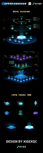 3D科技可视化数据立体场景二