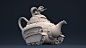 Teapot Tank : Hi ! This is my Teapot project, I used Zbrush for the sculpt and Renderman Maya for the render 