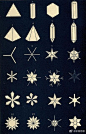 Amer于1863年绘制的《Snowflakes》
各种雪花的样子❄️❄️❄️