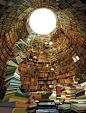 "Present past future" - fascinating painting by Pierpaolo Rovero Beautiful Library, Dream Library, Library Books, Old Libraries, Bookstores, Ghost In The Machine, Book Aesthetic, World Of Books, Old Books
