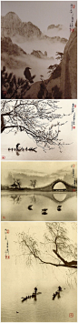 【水墨风格摄影】画面中流淌着中国古典的诗情与意境，但这不是水墨画，而是摄影，来自中国摄影师单雄威。（组照）