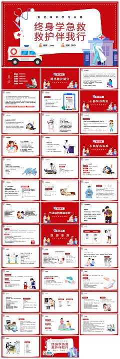 安全教育急救知识医疗培训PPT