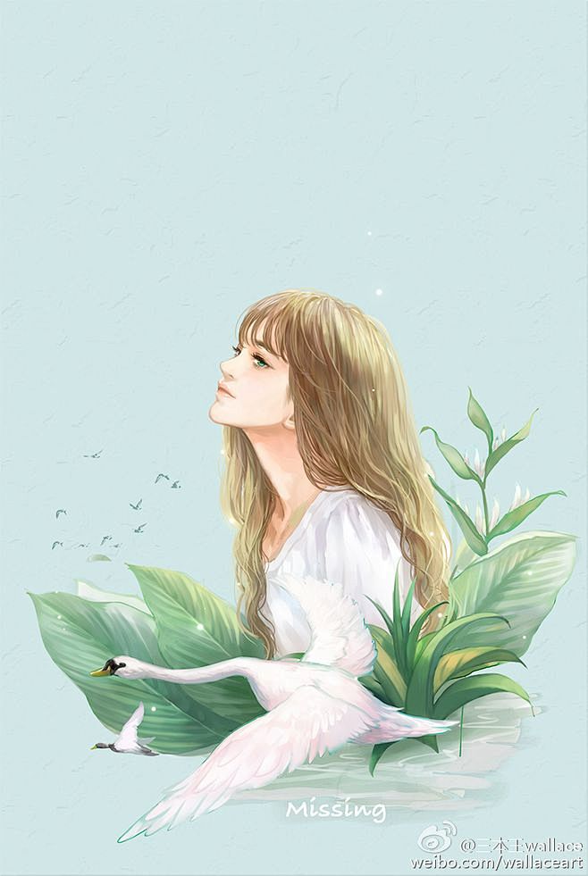 #人物造型#头像#女生#插画