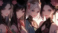 公_出水芙蓉-插画