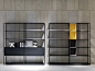 OPEN ALUMINIUM BOOKCASE MINIMA 3.0 | MDF ITALIA